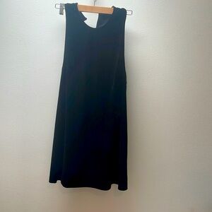 BLACK SHIFT DRESS WOMEN M MINIMALIST